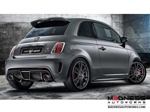 FIAT 500 ABARTH Rear Badge - 595 Edition - Matte Grey